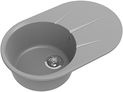 Ewigstein Мойка кухонная Rund 50F серый металлик – фотография-1